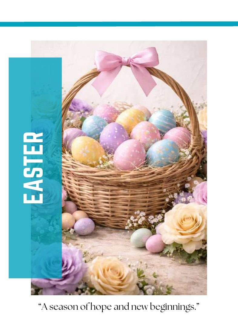 Easter tinted rose collection