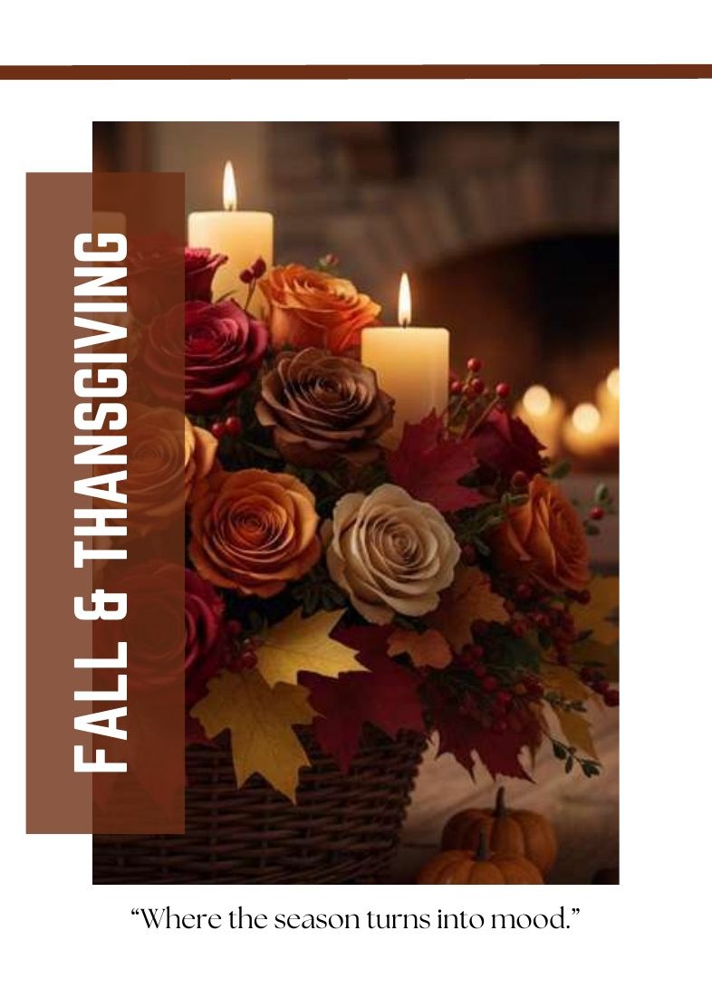 Fall & Thanksgiving tinted rose collection