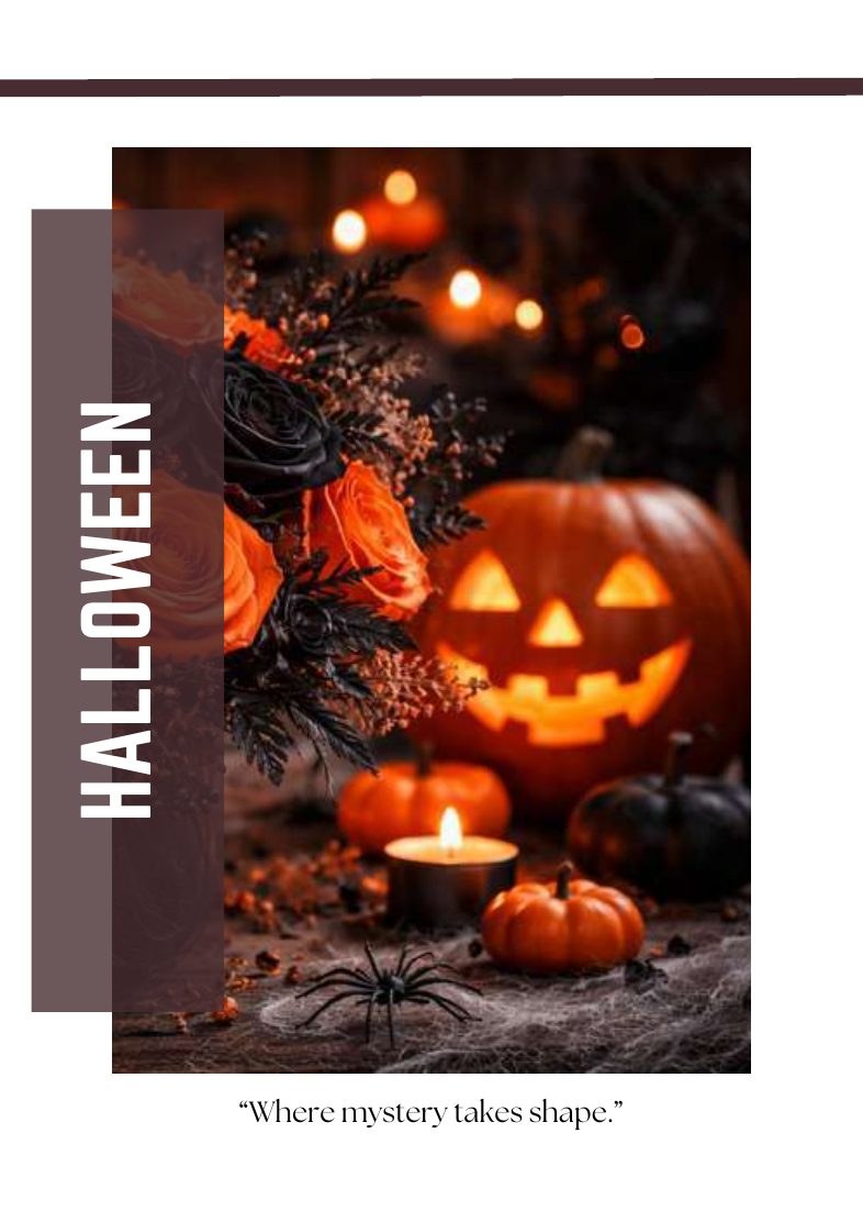 Halloween tinted rose collection