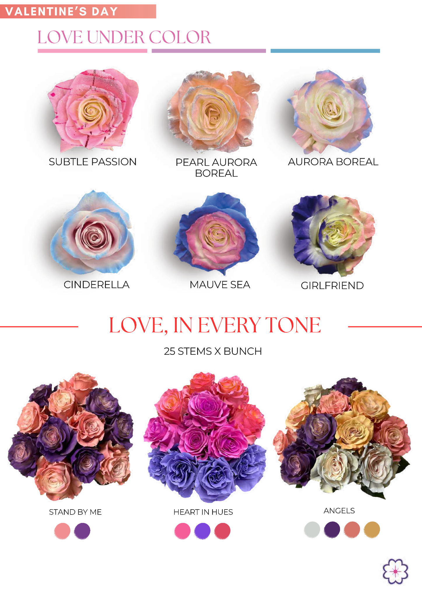 Valentine's Day tinted roses page 3